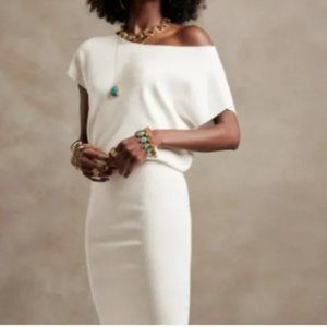 Banana Republic Dolman Sweater Off-Shoulder dress